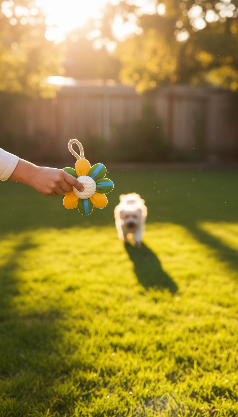 Eco-Friendly Pet Toy in use