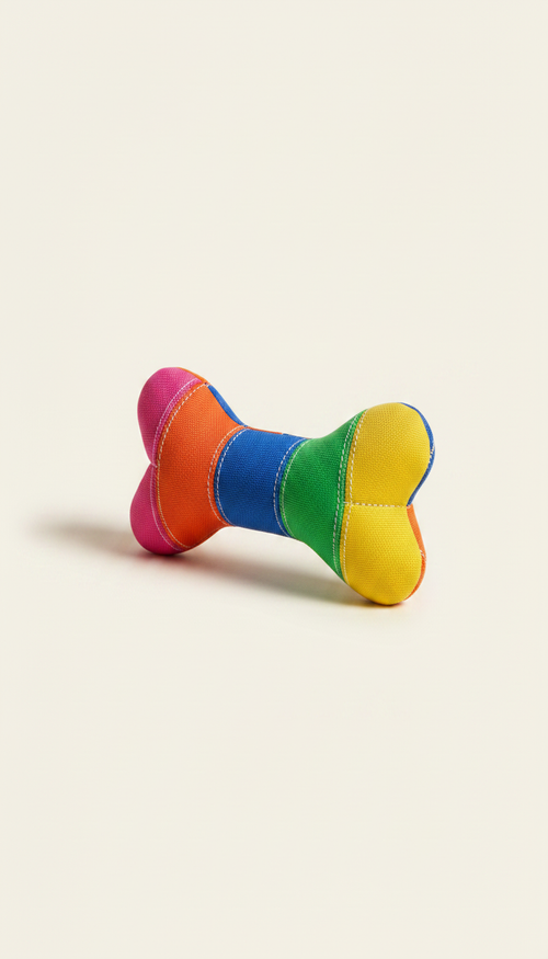 Alternate angle view of Vibrant Chew Toy