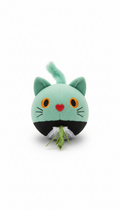 Interactive mint sage cat toy, Product shots use a classic 3/4 angle on seamless backgrounds (white or mint sage). Each...