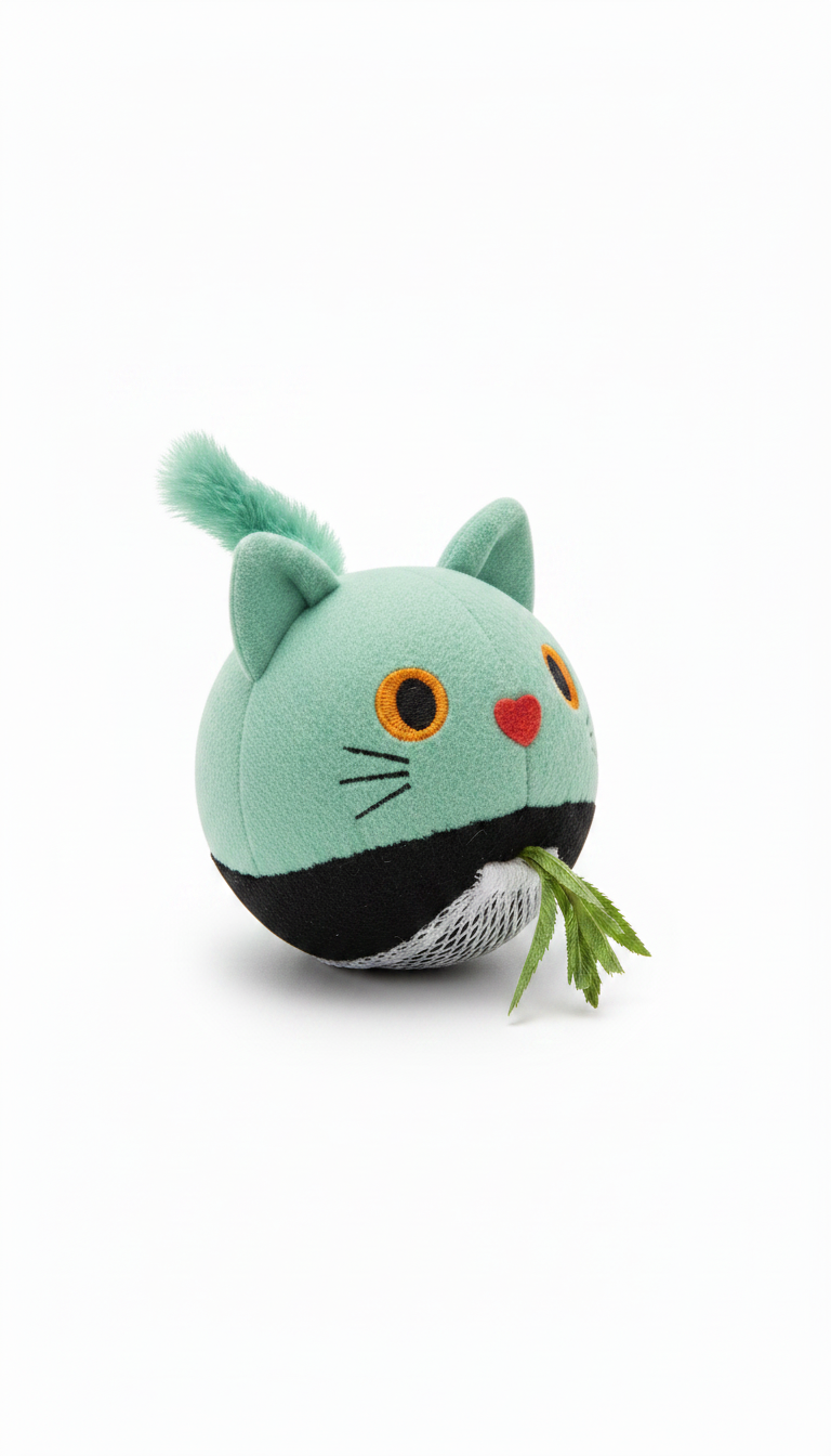 Alternate angle view of Mint Sage Interactive Cat Toy