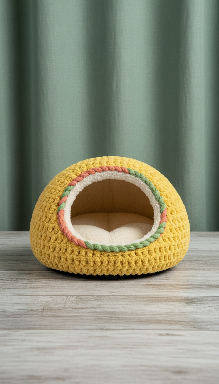 Plush Cat Nest in a new setting