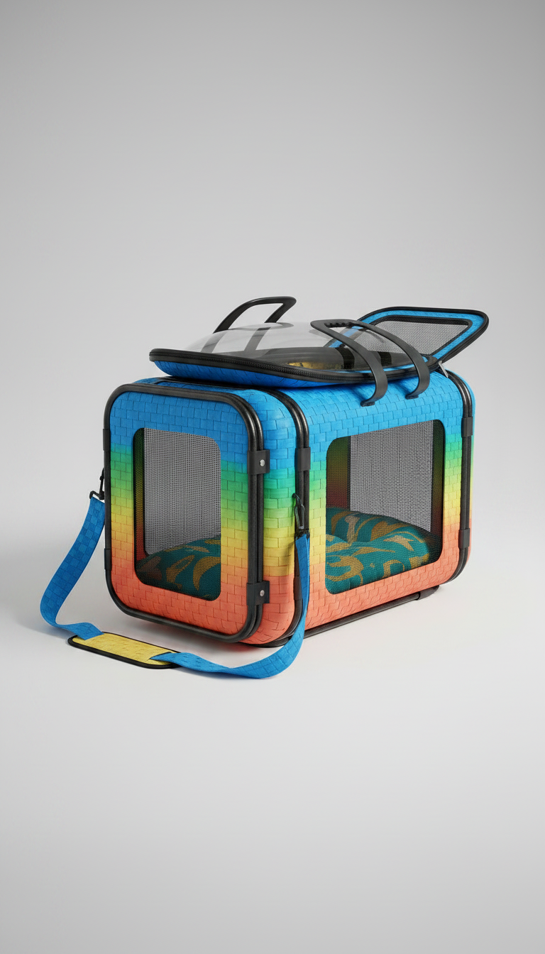 Alternate angle view of Portable Pet Crate